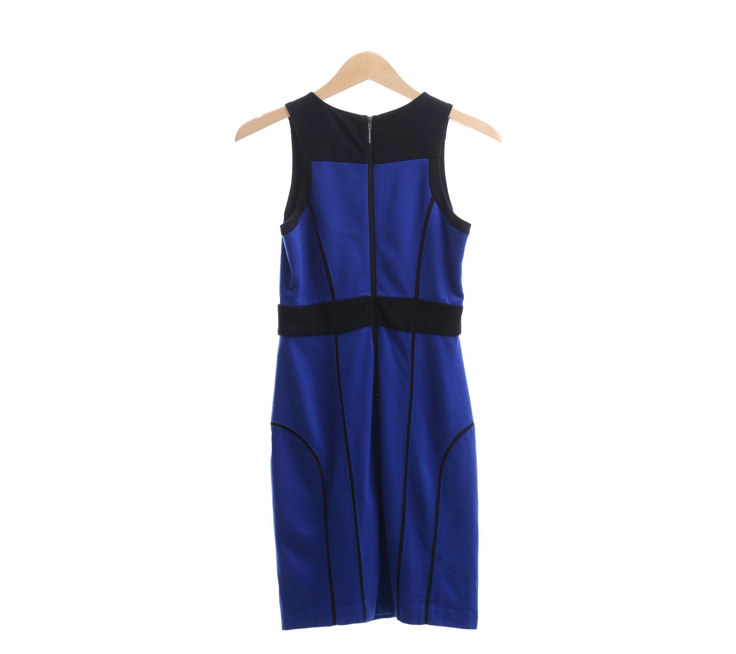 Cynthia Steffe Blue & Black Midi Dress