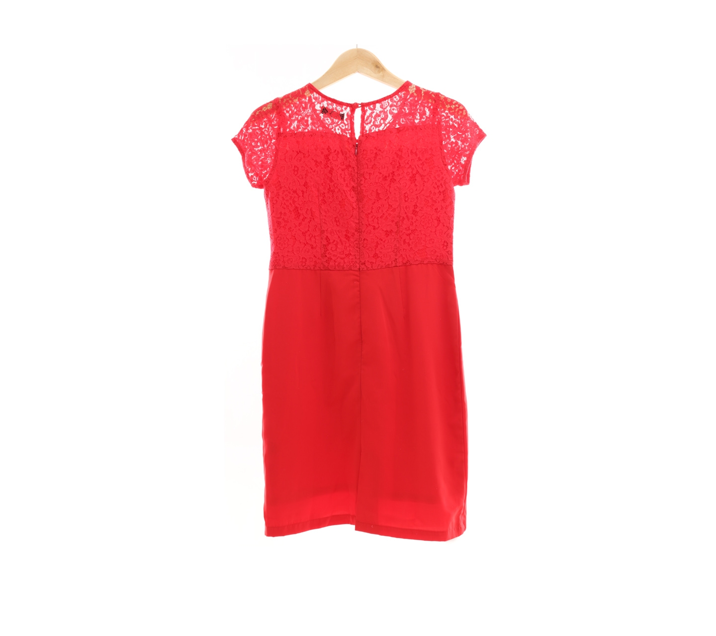 Contempo Red Lace Mini Dress