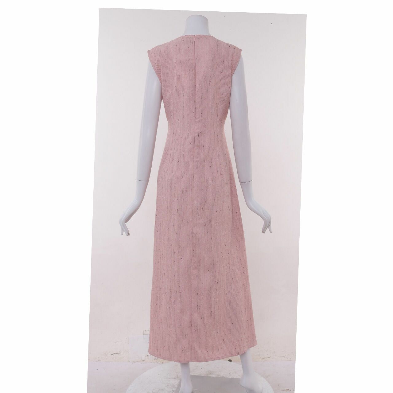 & Other Days Pink Slit Long Dress