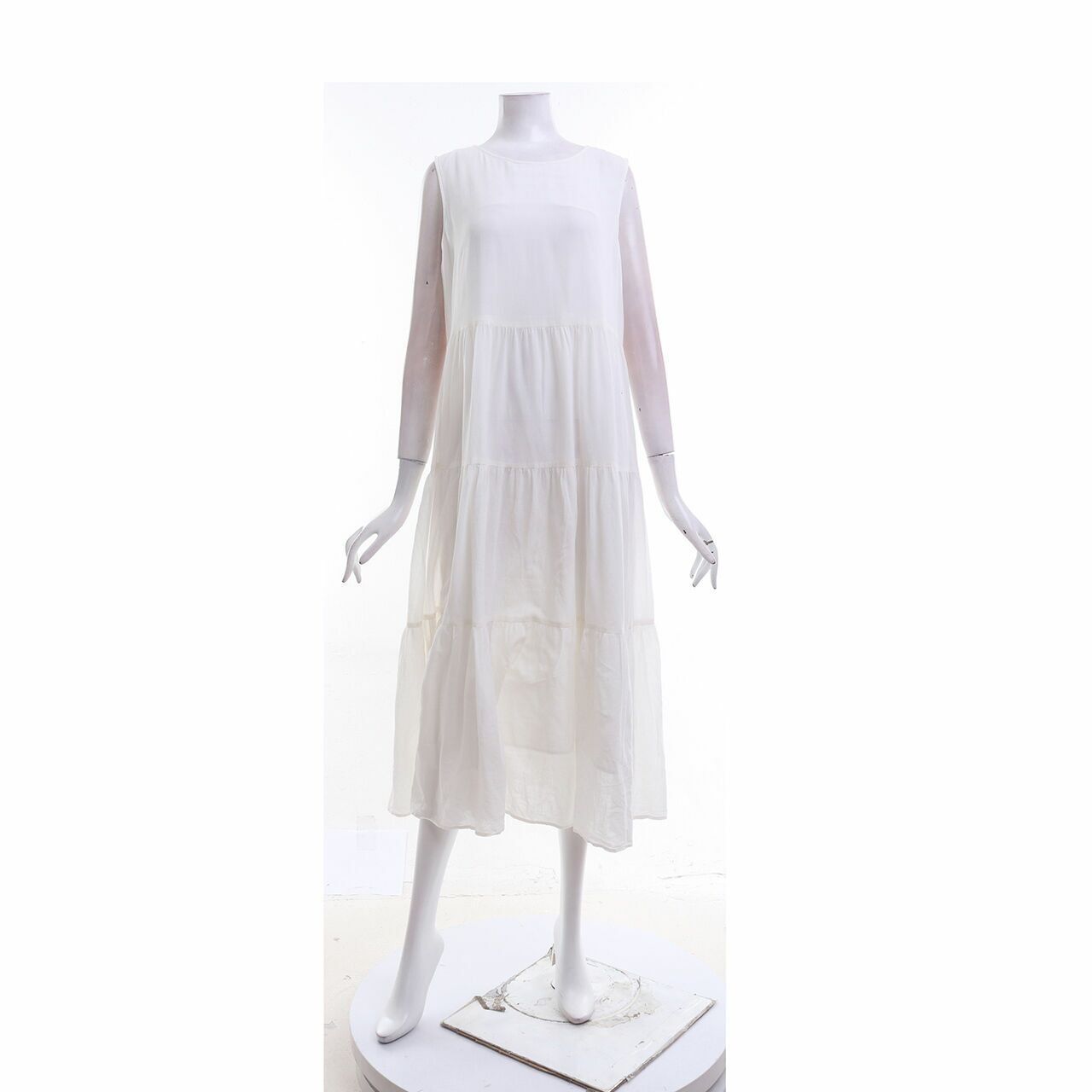 UNIQLO White Midi Dress