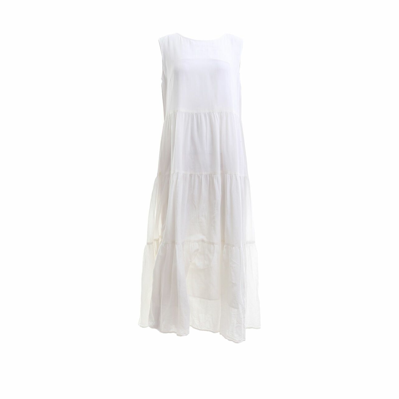 UNIQLO White Midi Dress