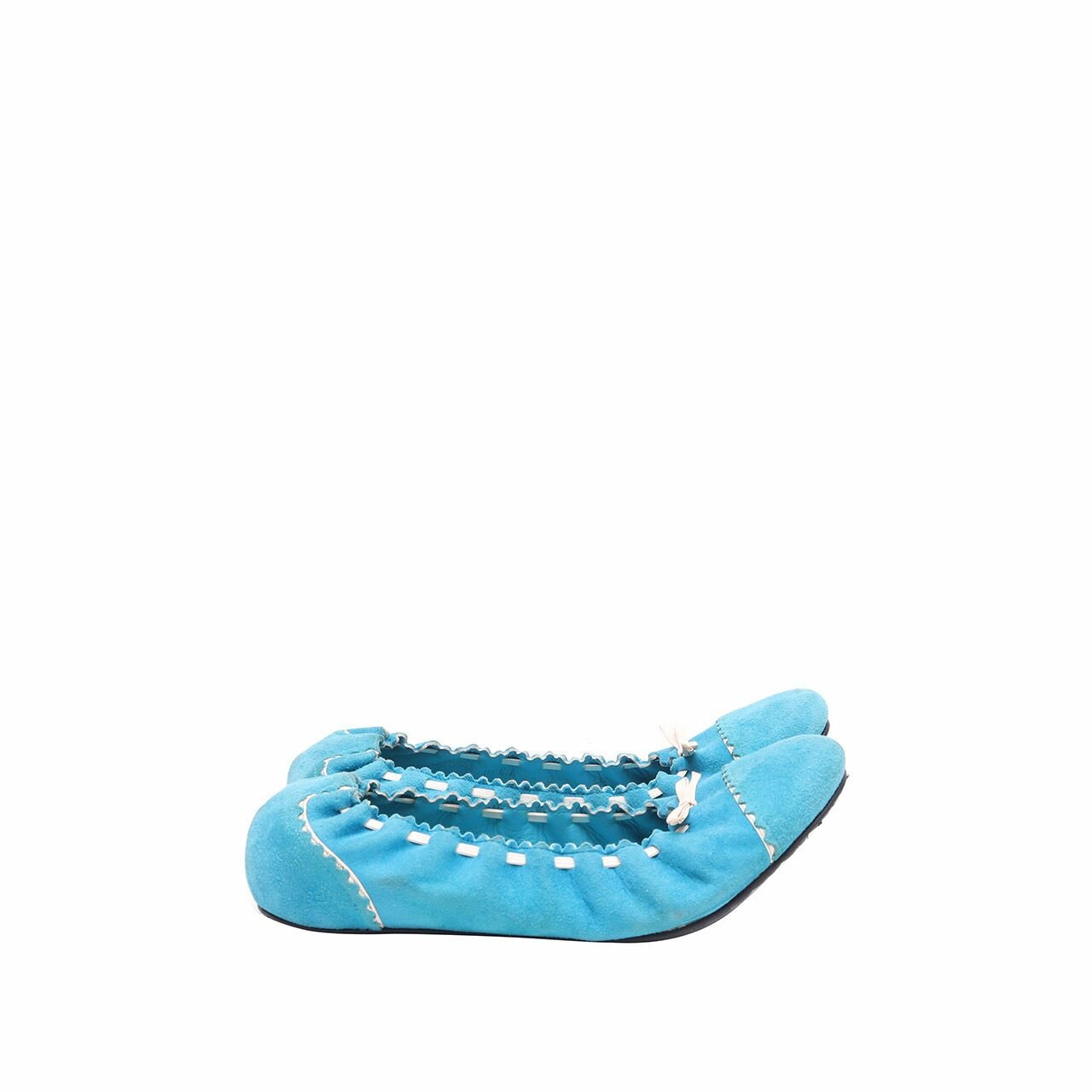Bally Blue Ballet Flats Shoes
