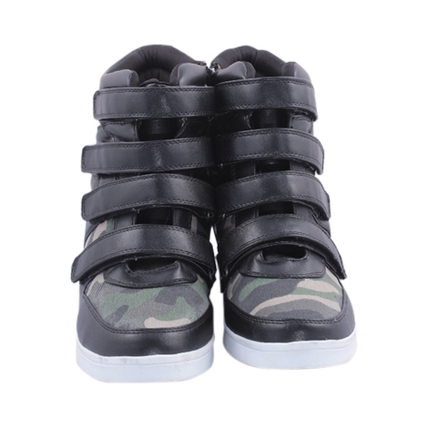 Mudd Black Camo Wedge Sneakers