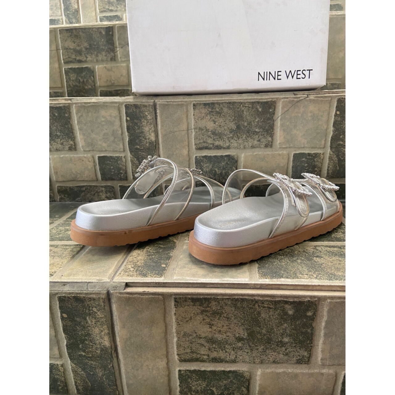 Nine West Silver Sandals