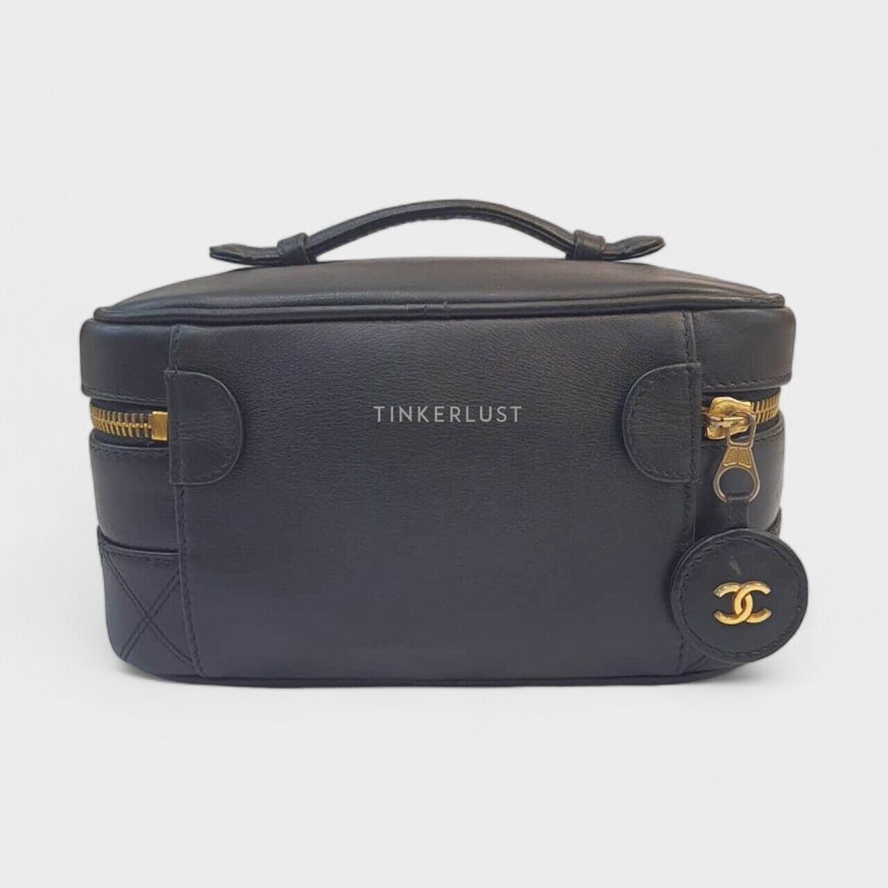 Chanel Vanity Case Black Lambskin #3 GHW Handbag