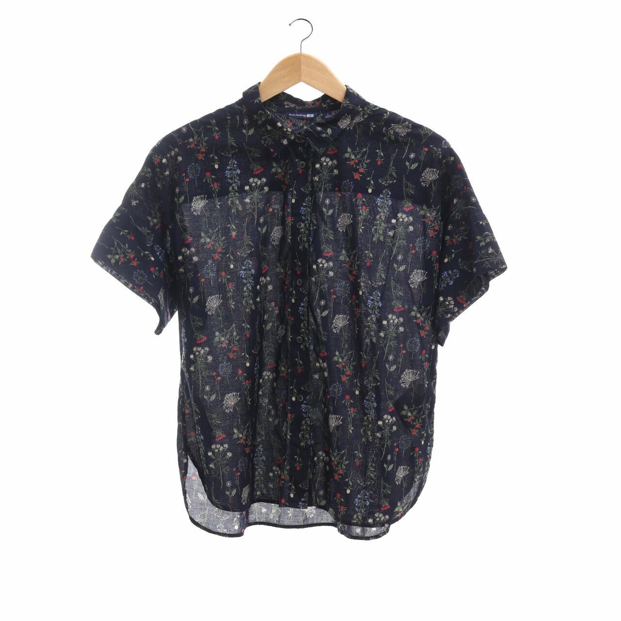 UNIQLO Navy Floral Shirt