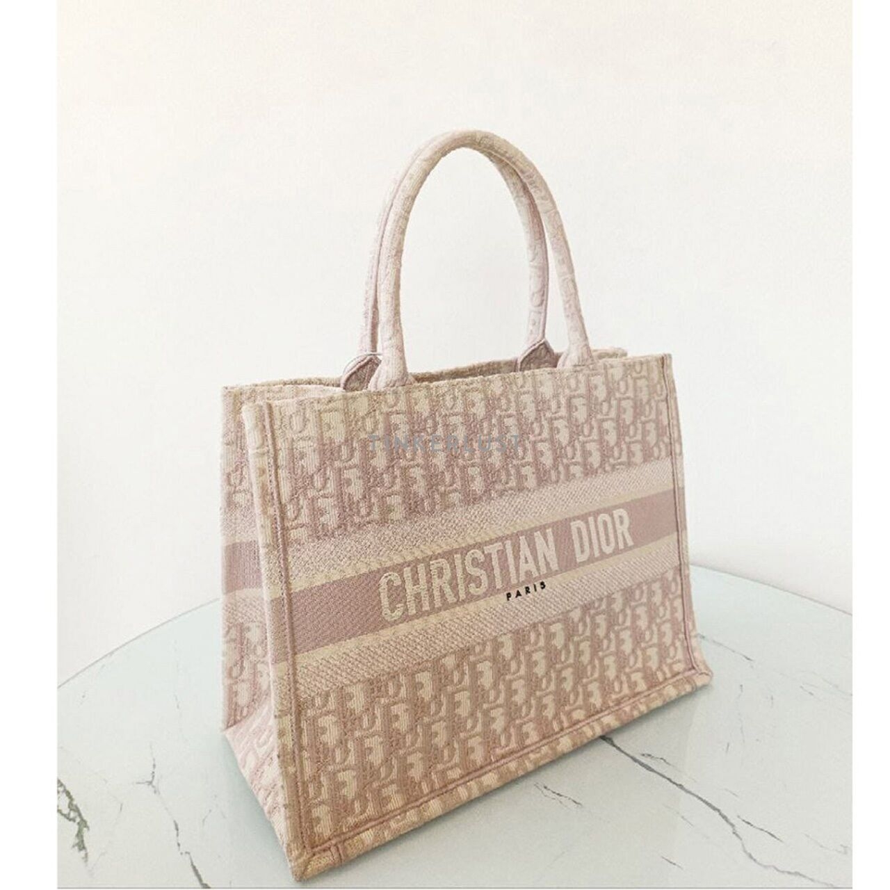 Christian Dior Tote Book Medium 36cm Old Small Size Pink Oblique 2021 