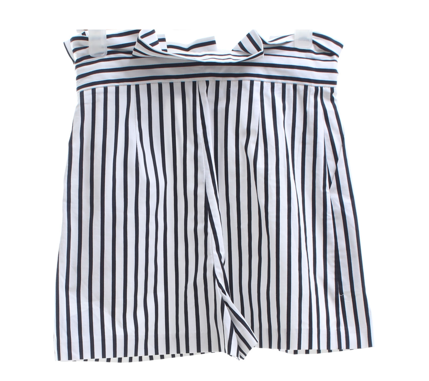 Padini Off White & Black Striped Shorts Pants