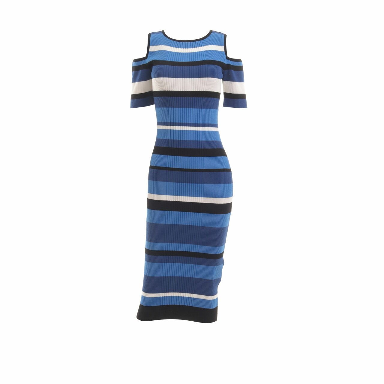 Karen Millen Multicolour Stripes Midi Dress