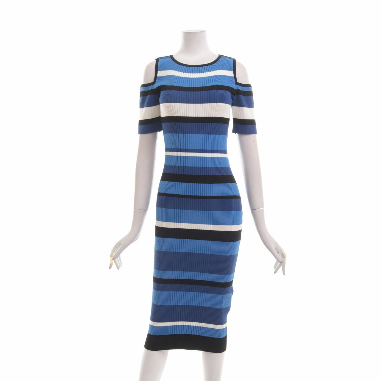 Karen Millen Multicolour Stripes Midi Dress