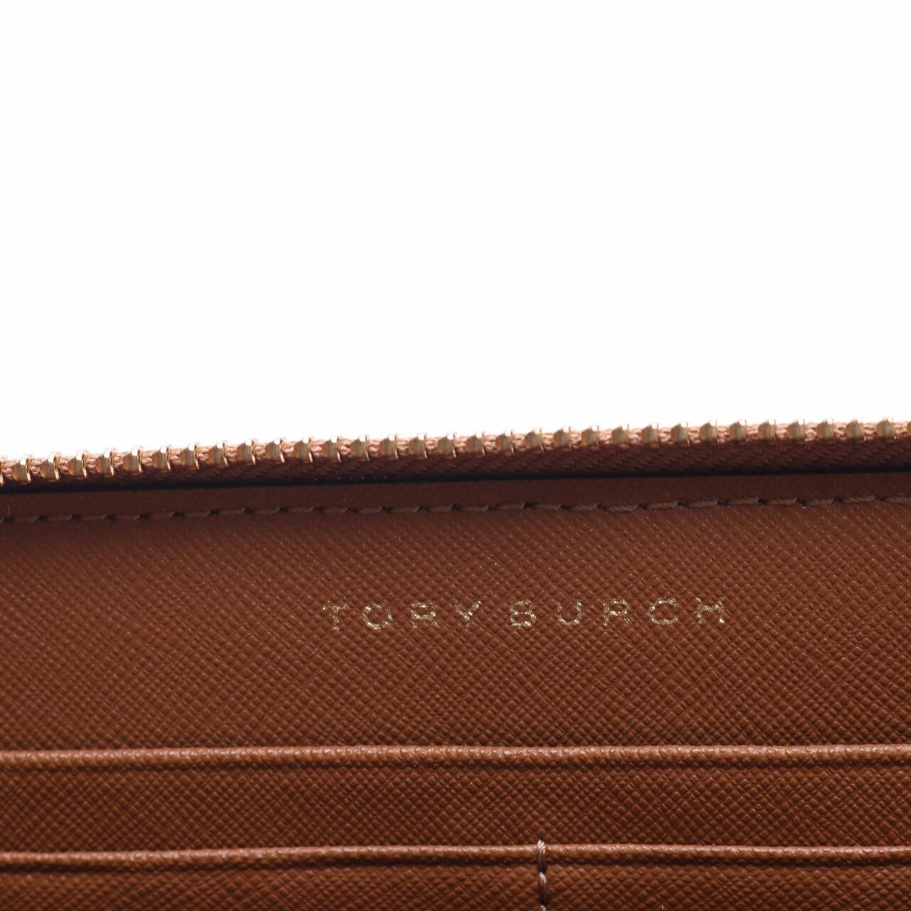 Tory Burch Brown Zip Around Wallet