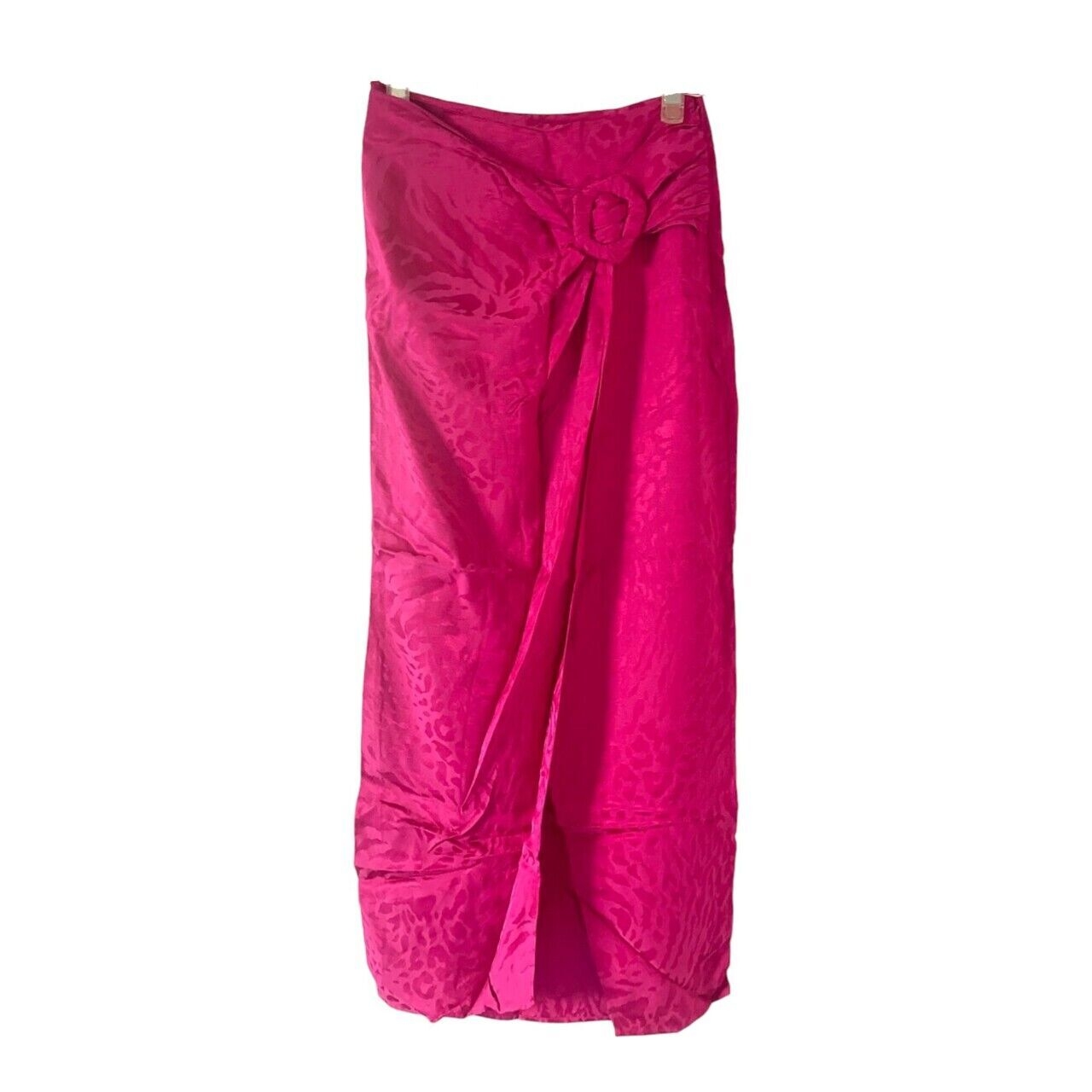 Zara Fuchsia Midi Skirt with Buckle