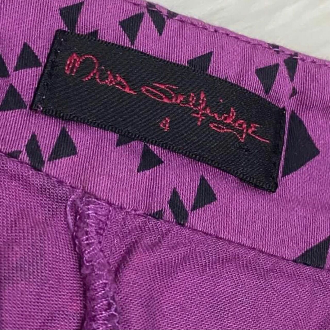 Miss Selfridge Pink Triangle Mini Skirt