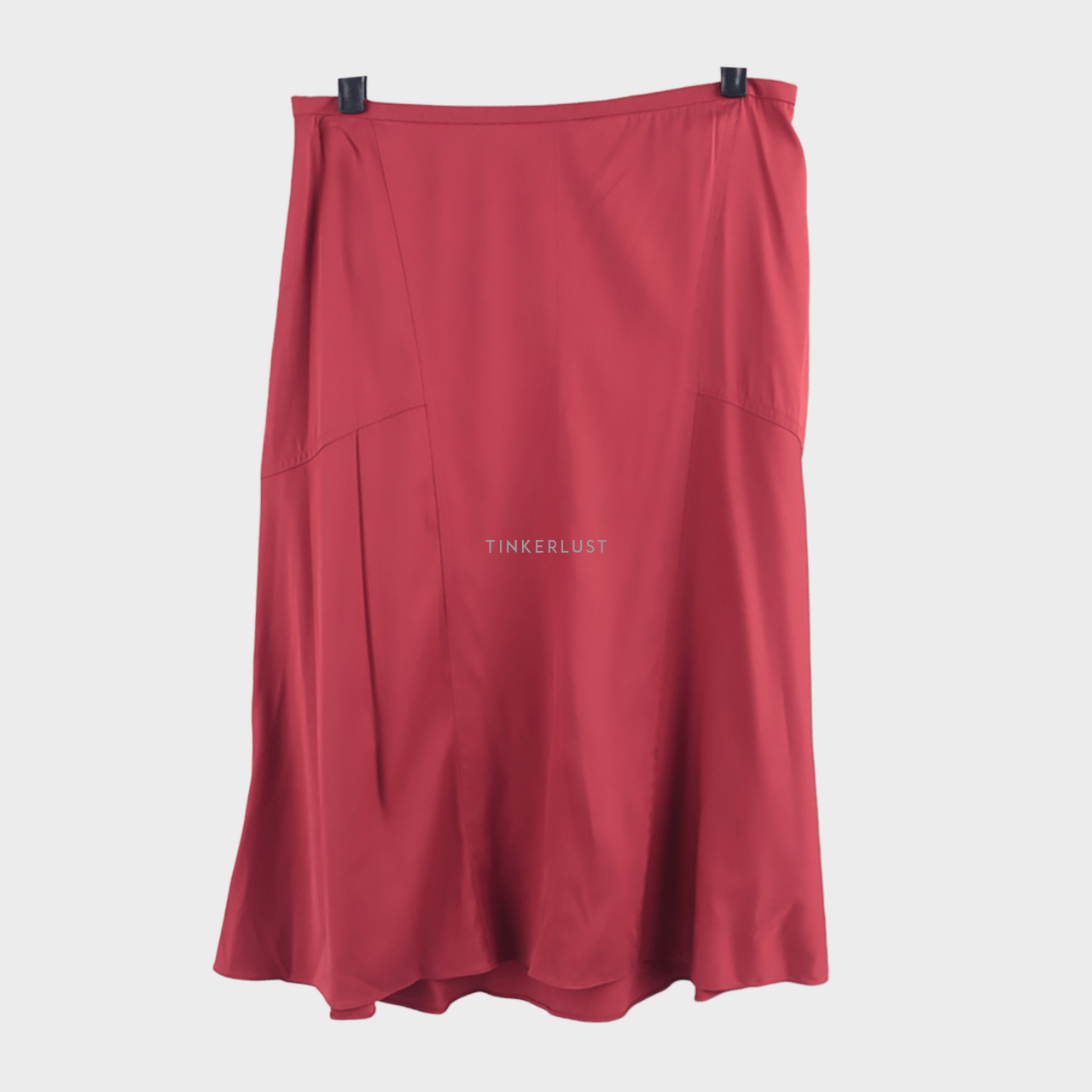 DKNY Red Midi Skirt