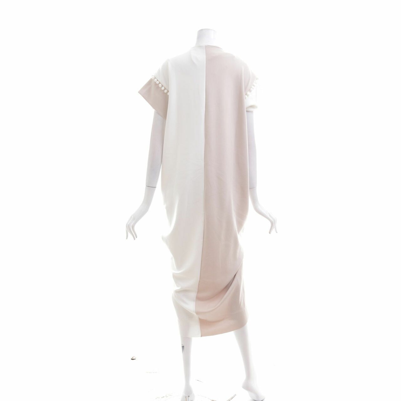 Cotton Ink x Rama Dauhan Cream & Off White Vayra Midi Dress