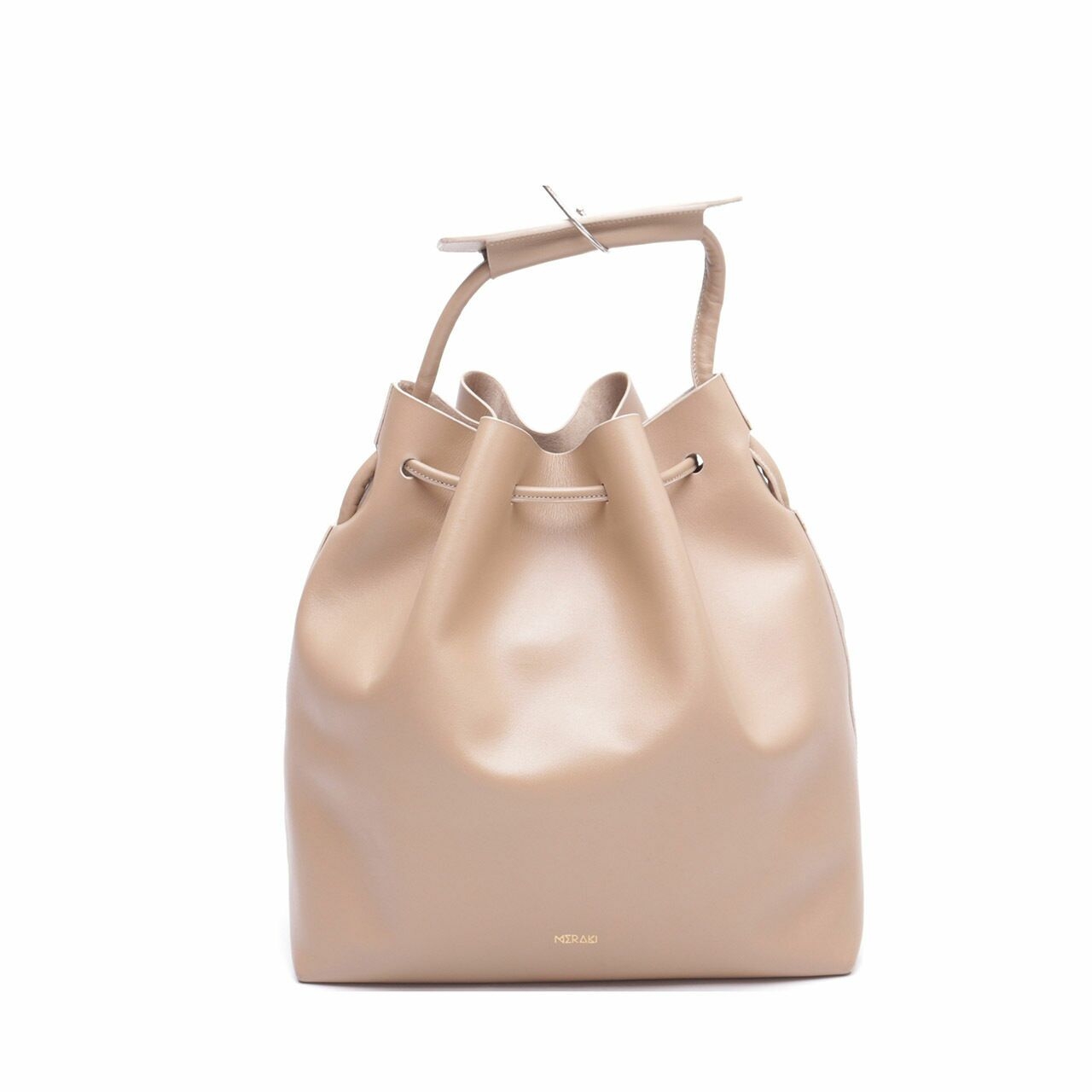 Meraki Goods Dilly Bucket Cream Sling Bag