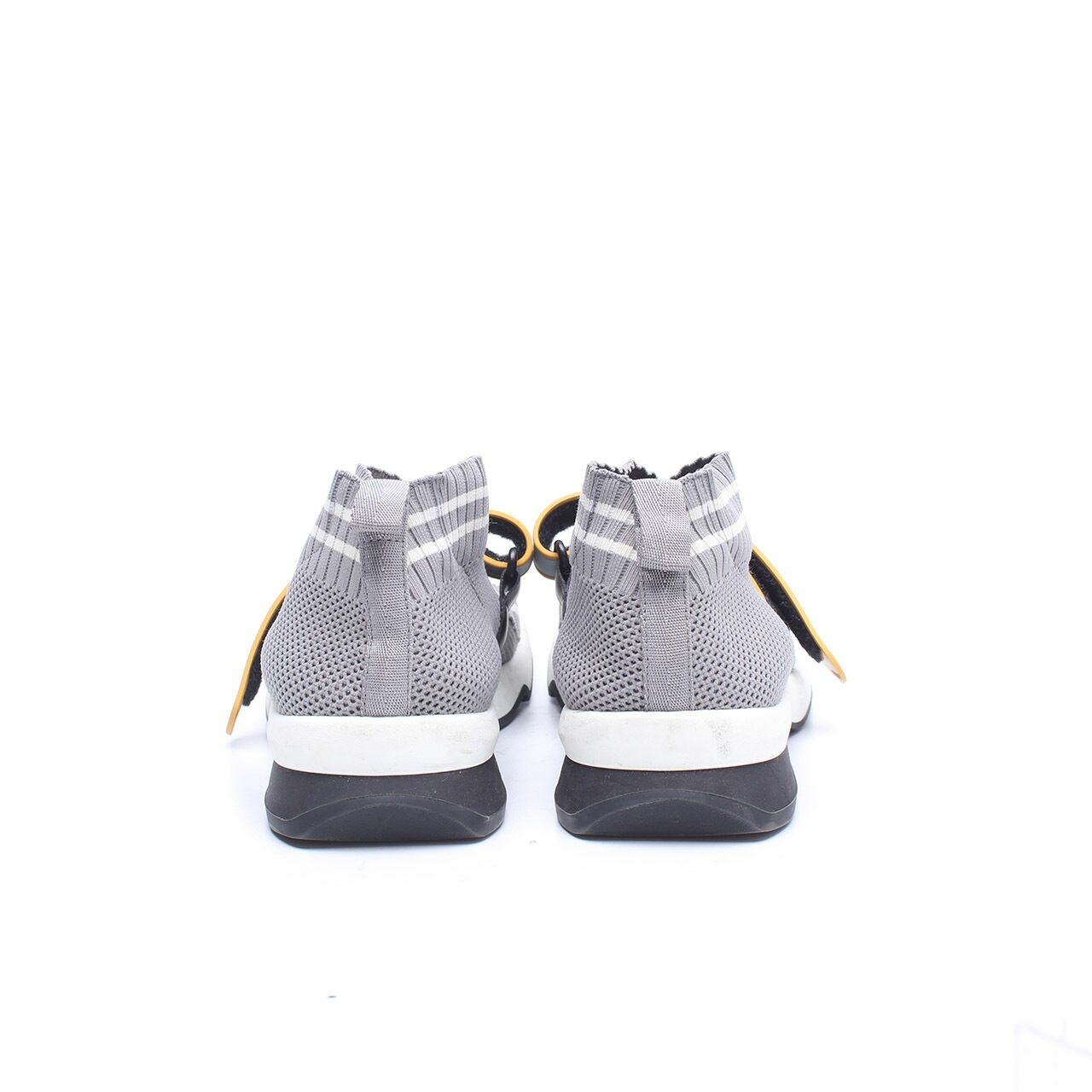 Fendi Rockoko Light Gray Knitted Sneakers