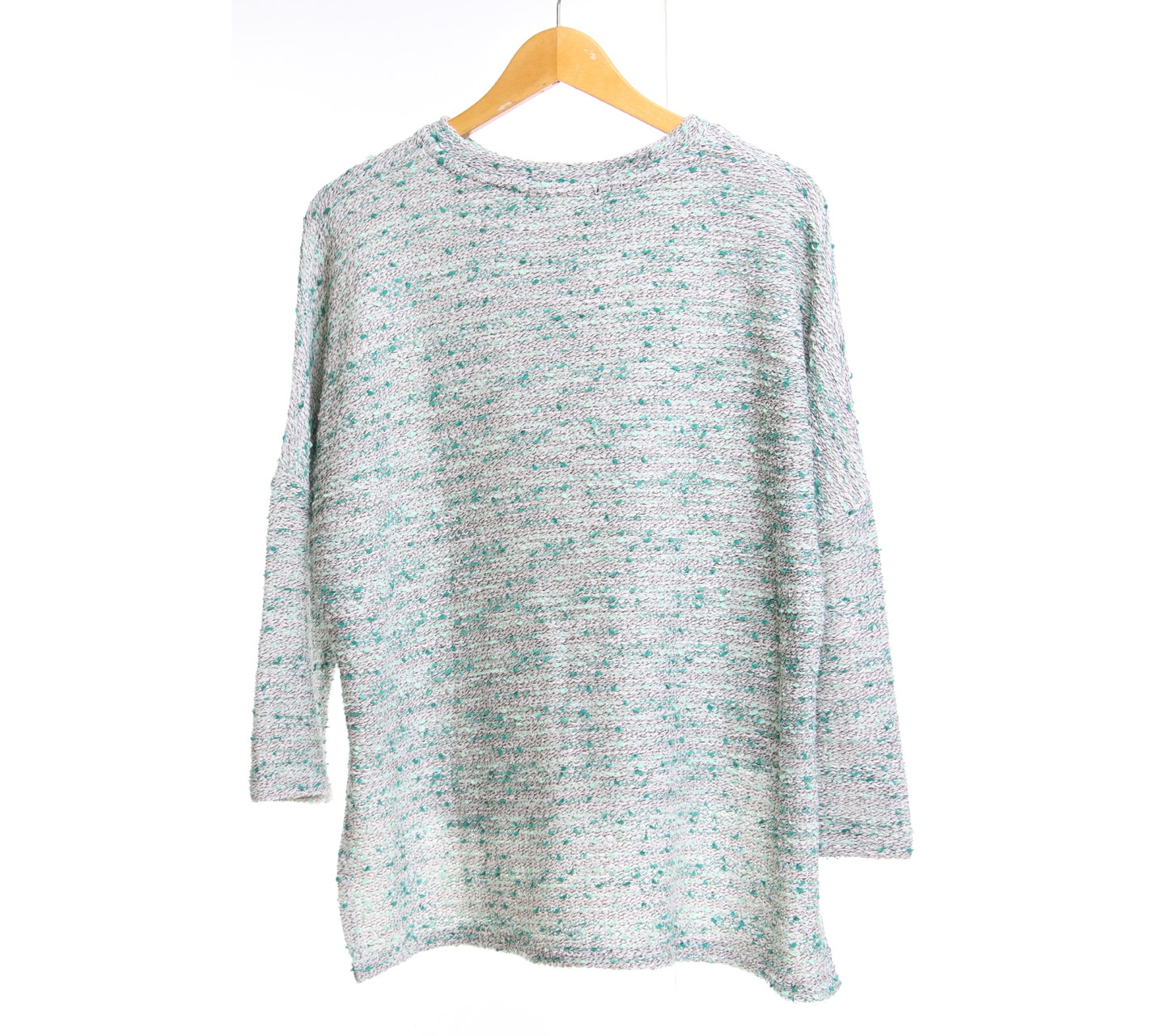 Cotton Ink Green Tweed Blouse