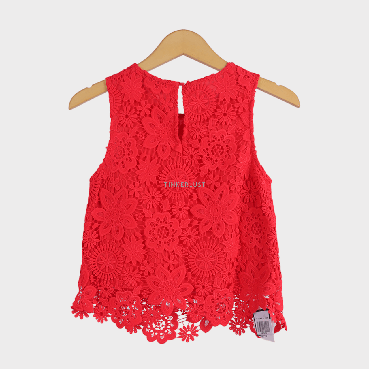 Topshop Red Sleeveless