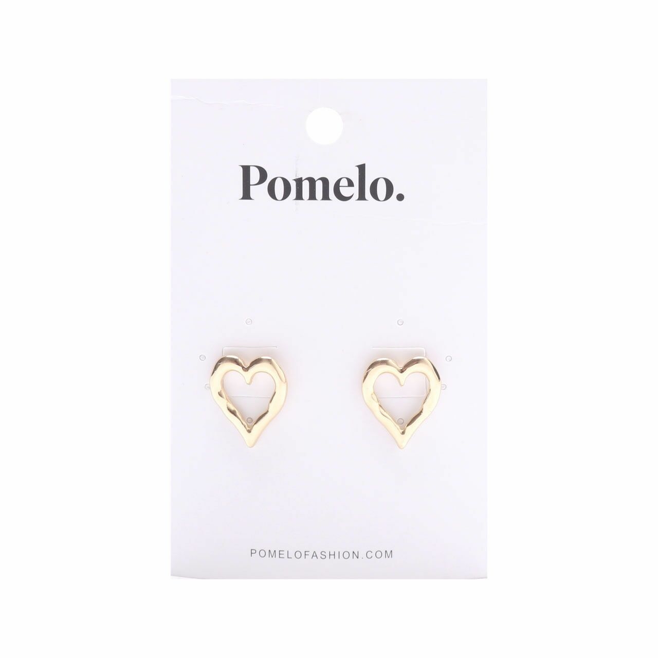 Pomelo. Gold Love Earrings Jewelry