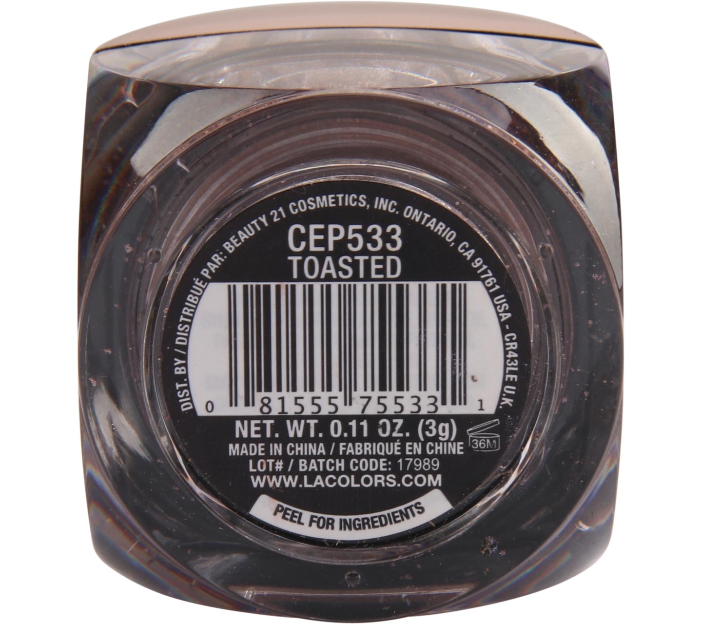 L.A. Colors Iced Pigment Powder CEP 533 Toasted Eyes