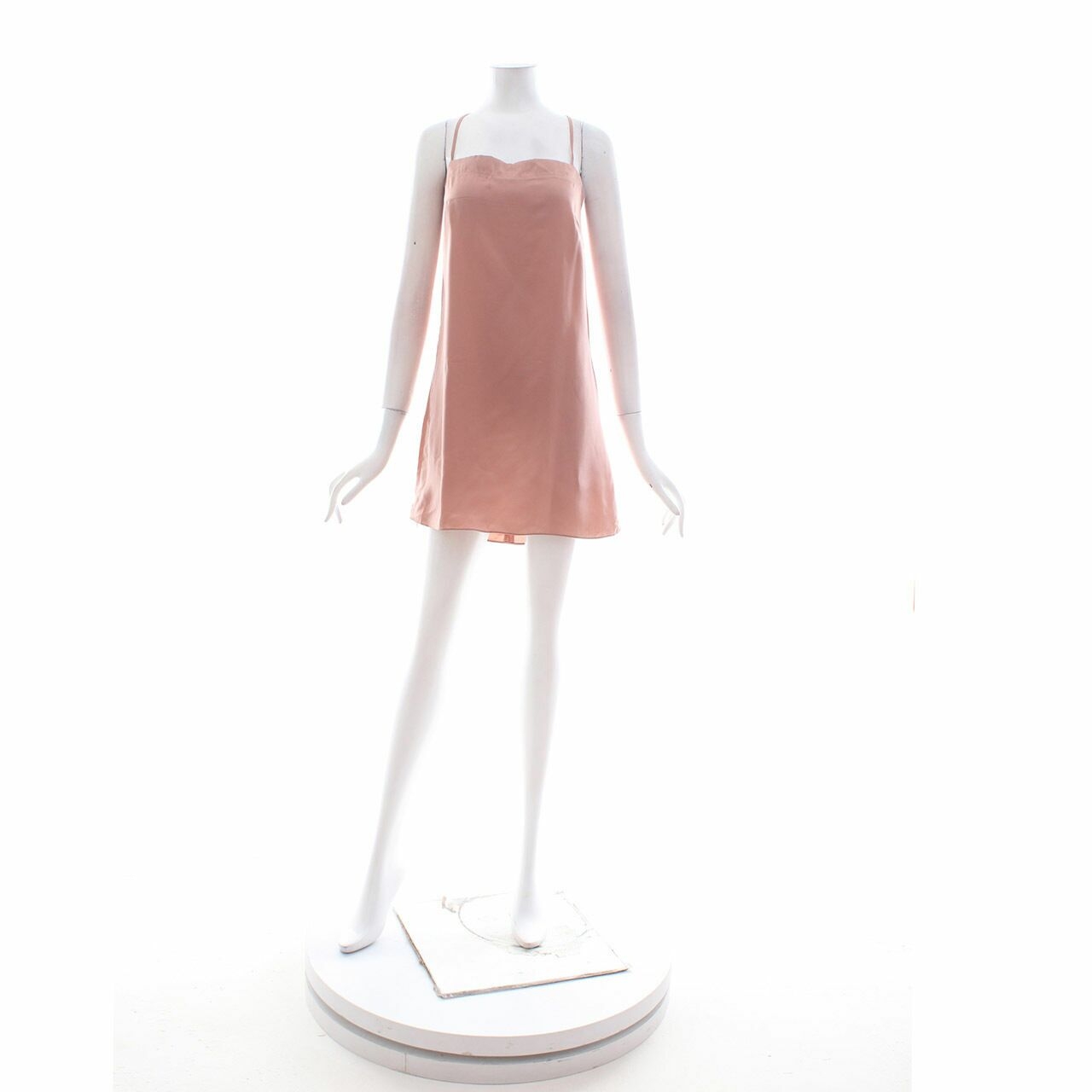 Clle Mauve Satin Mini Dress