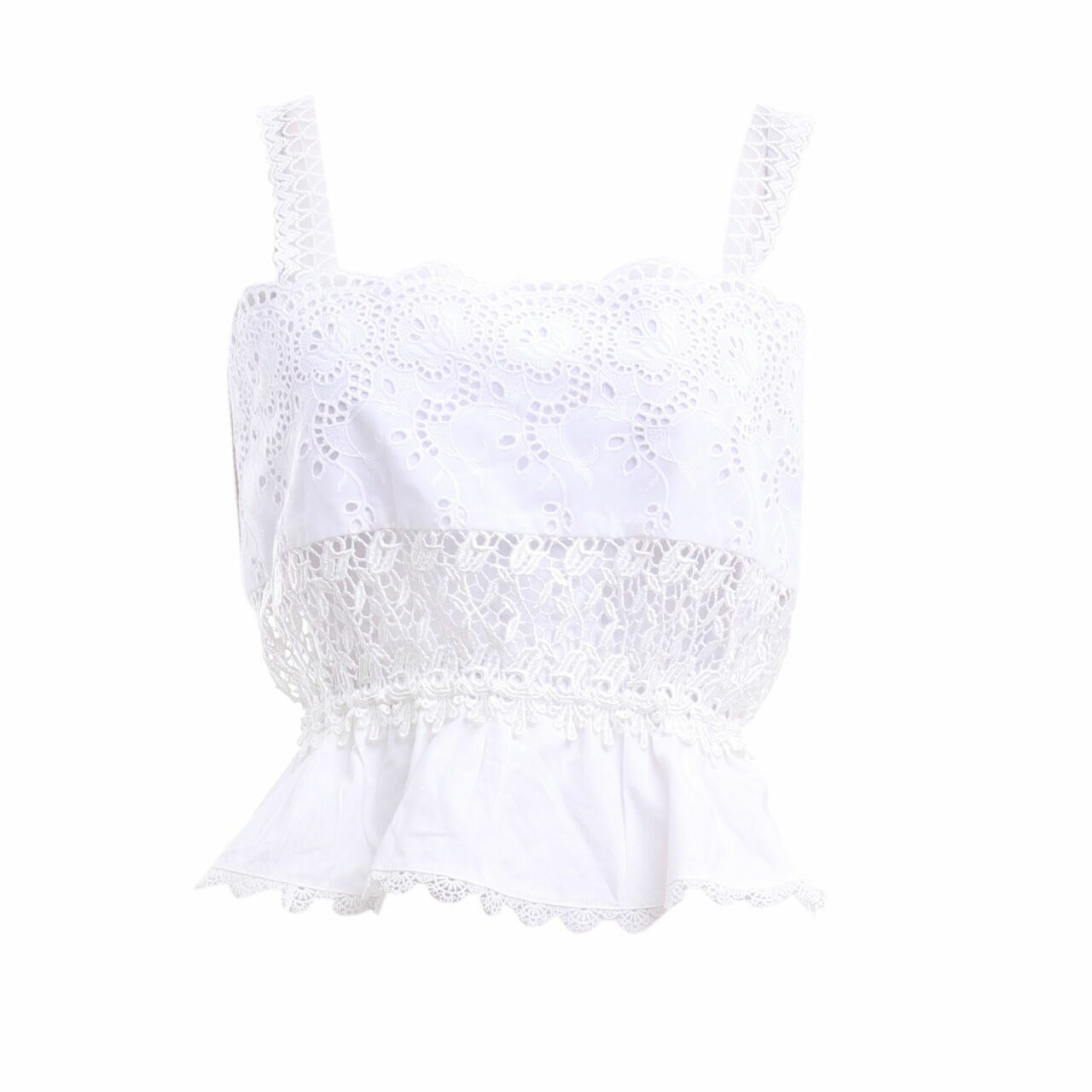 Brier Label White Lace Sleeveless