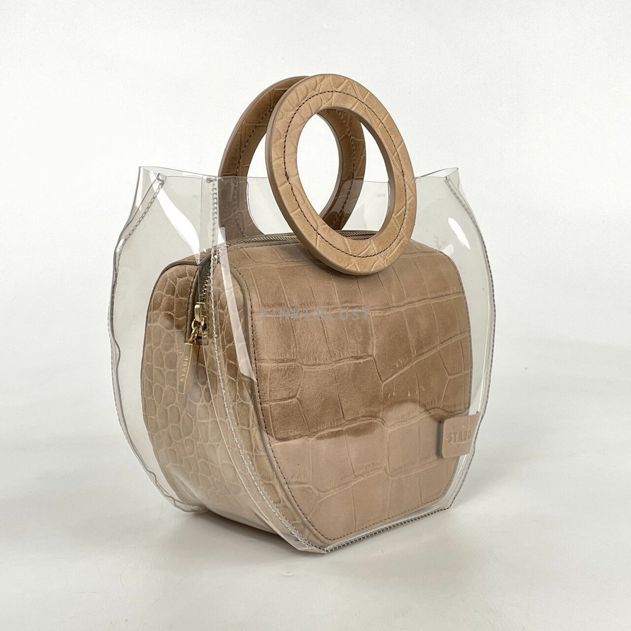 Staud Brown & Clear Handbag