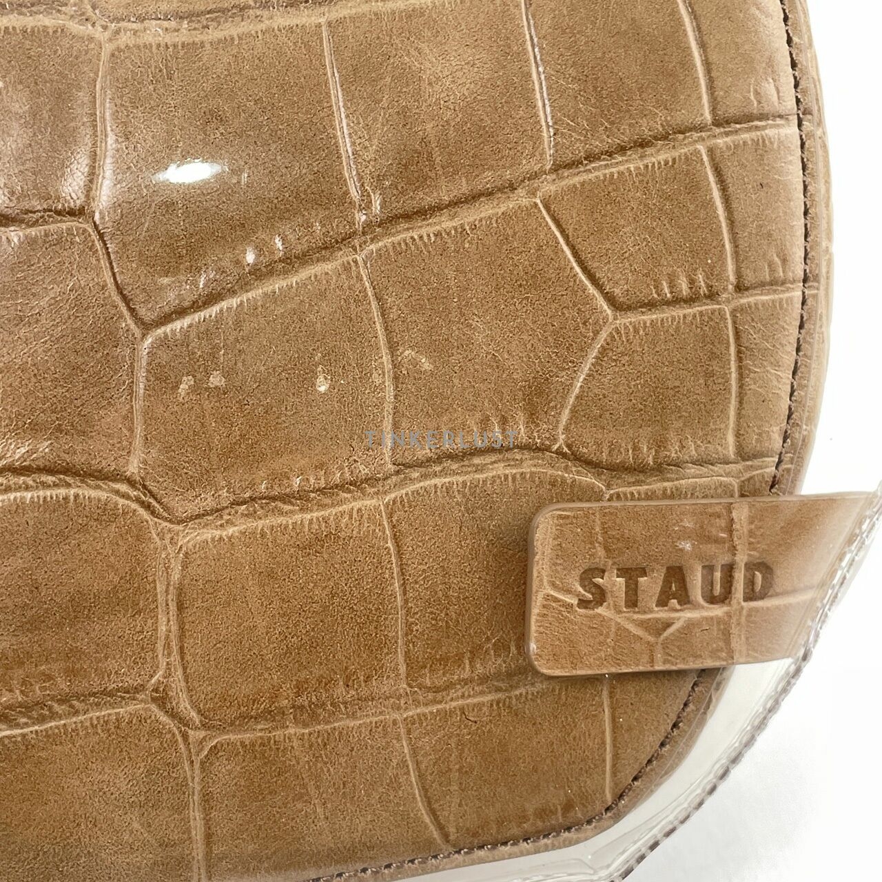 Staud Brown & Clear Handbag