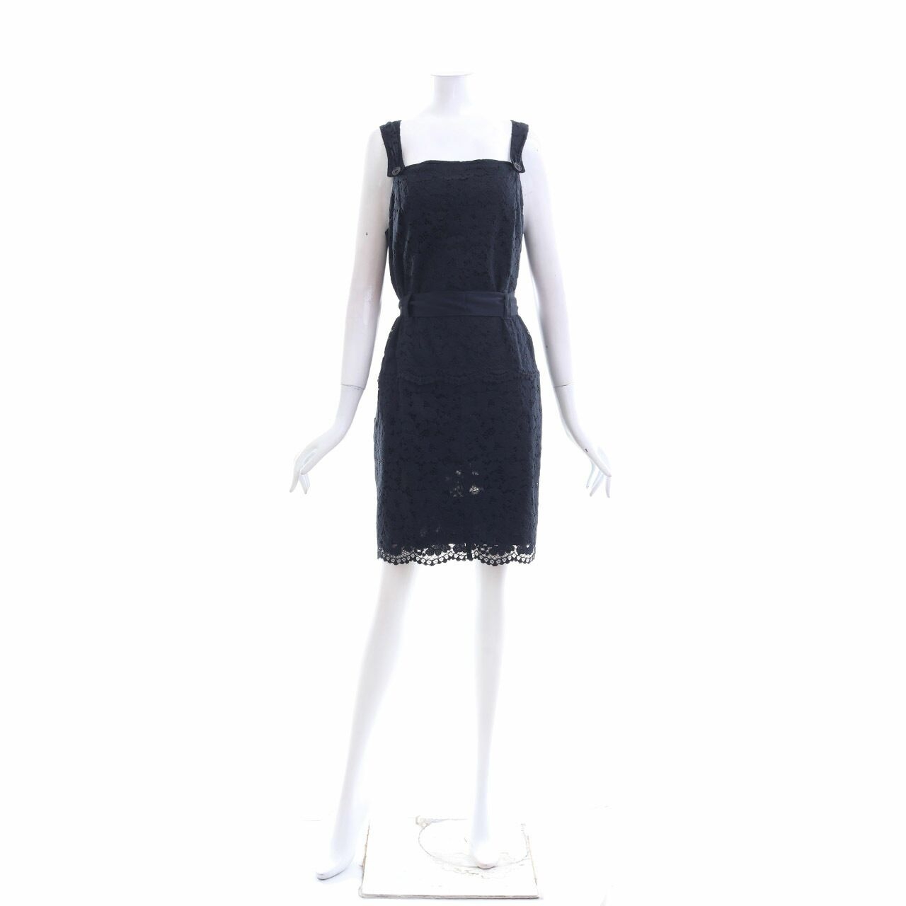 Comptoir Des Cotonniers Black Lace Mini Dress
