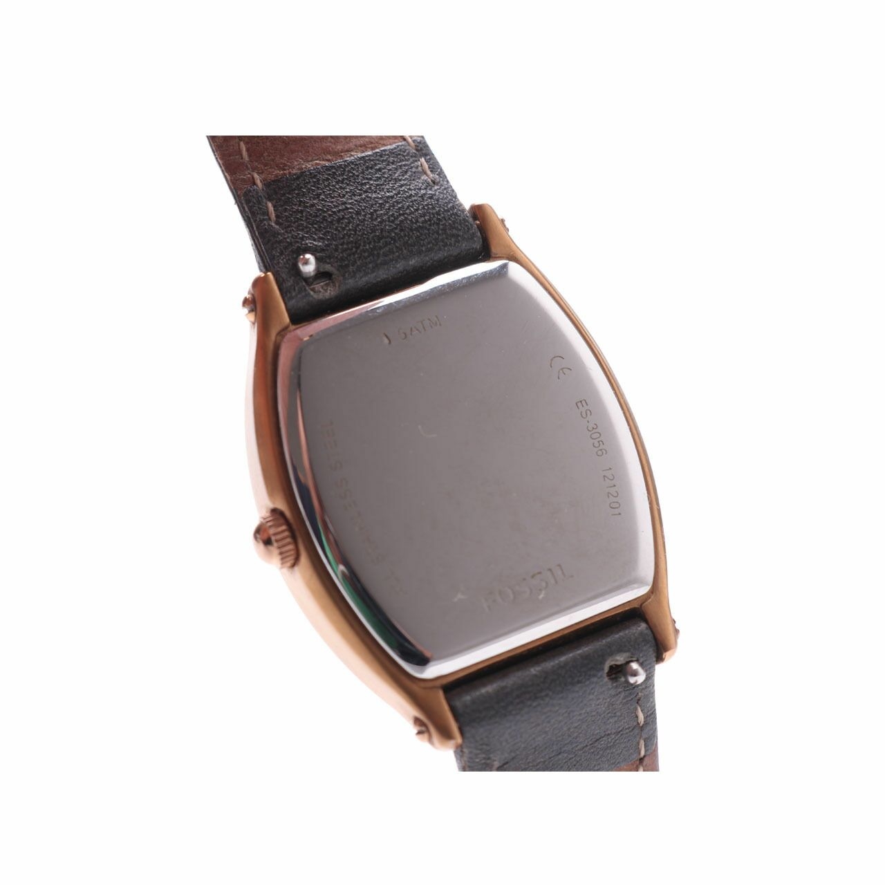 Fossil Women's Wallace Ash Gray Leather Strap Watch