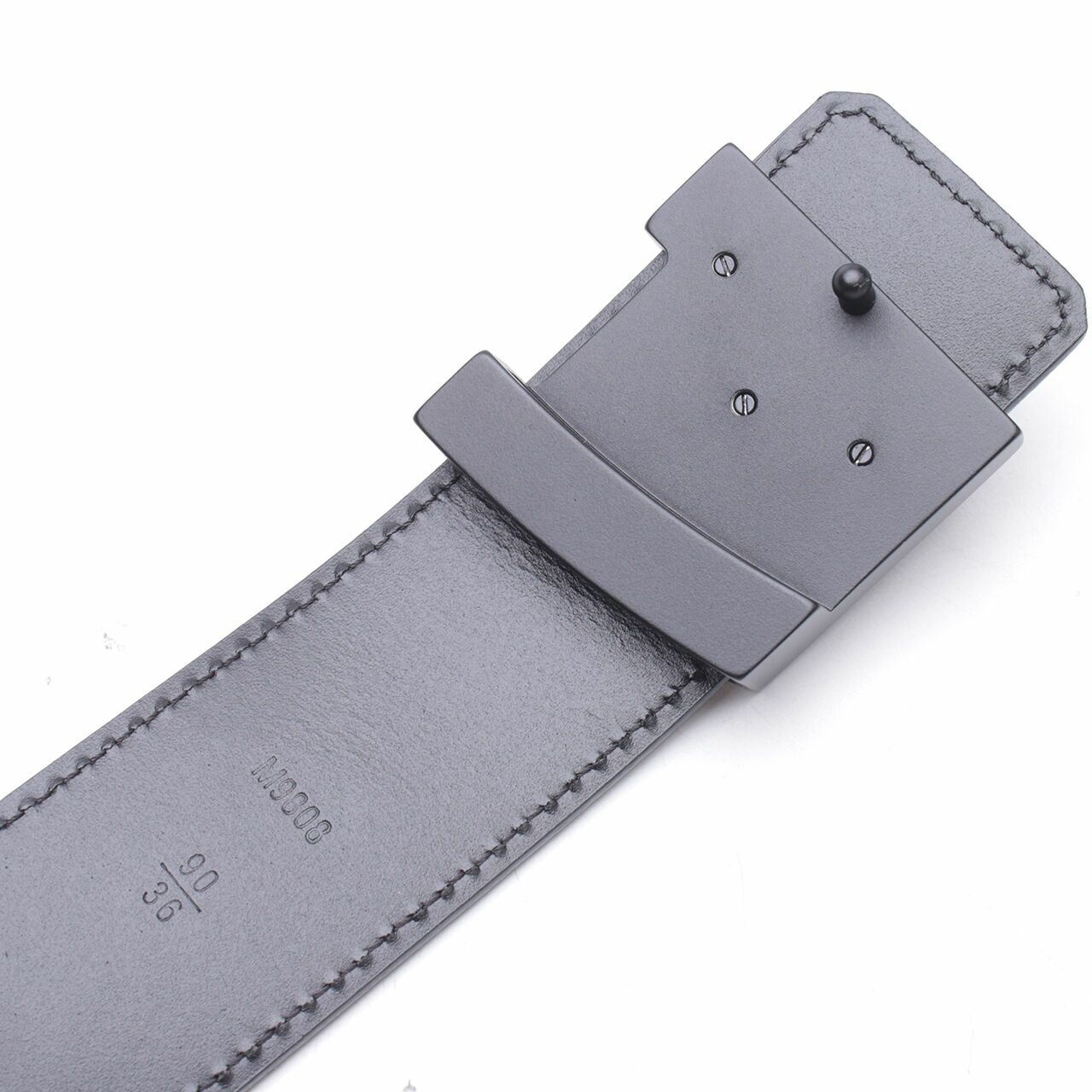 Louis Vuitton M98080U Damier Graphite 40MM Black/Grey LV Buckle Long Belt