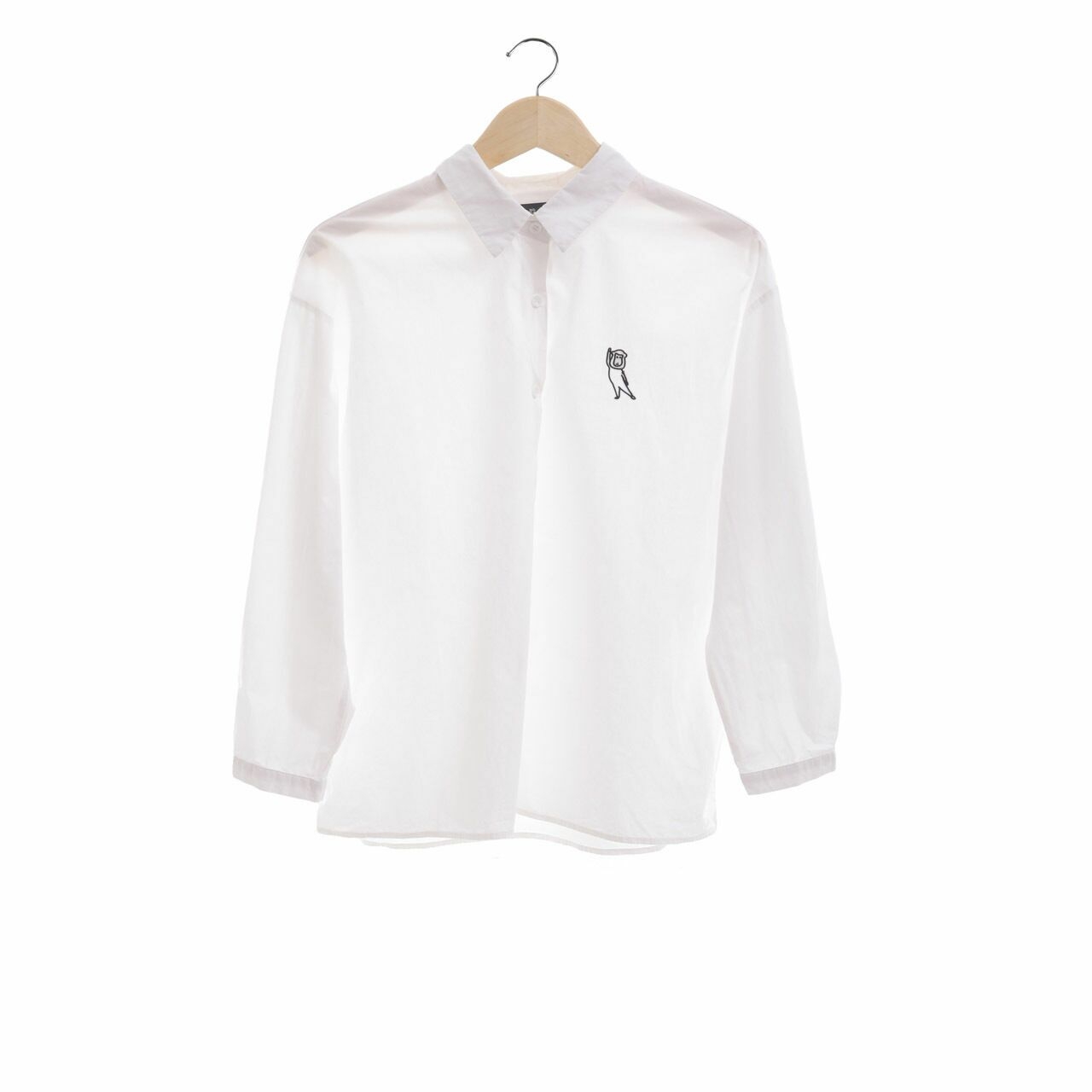 3Mongkis x Nazla Alifa White Long Sleeve Shirt