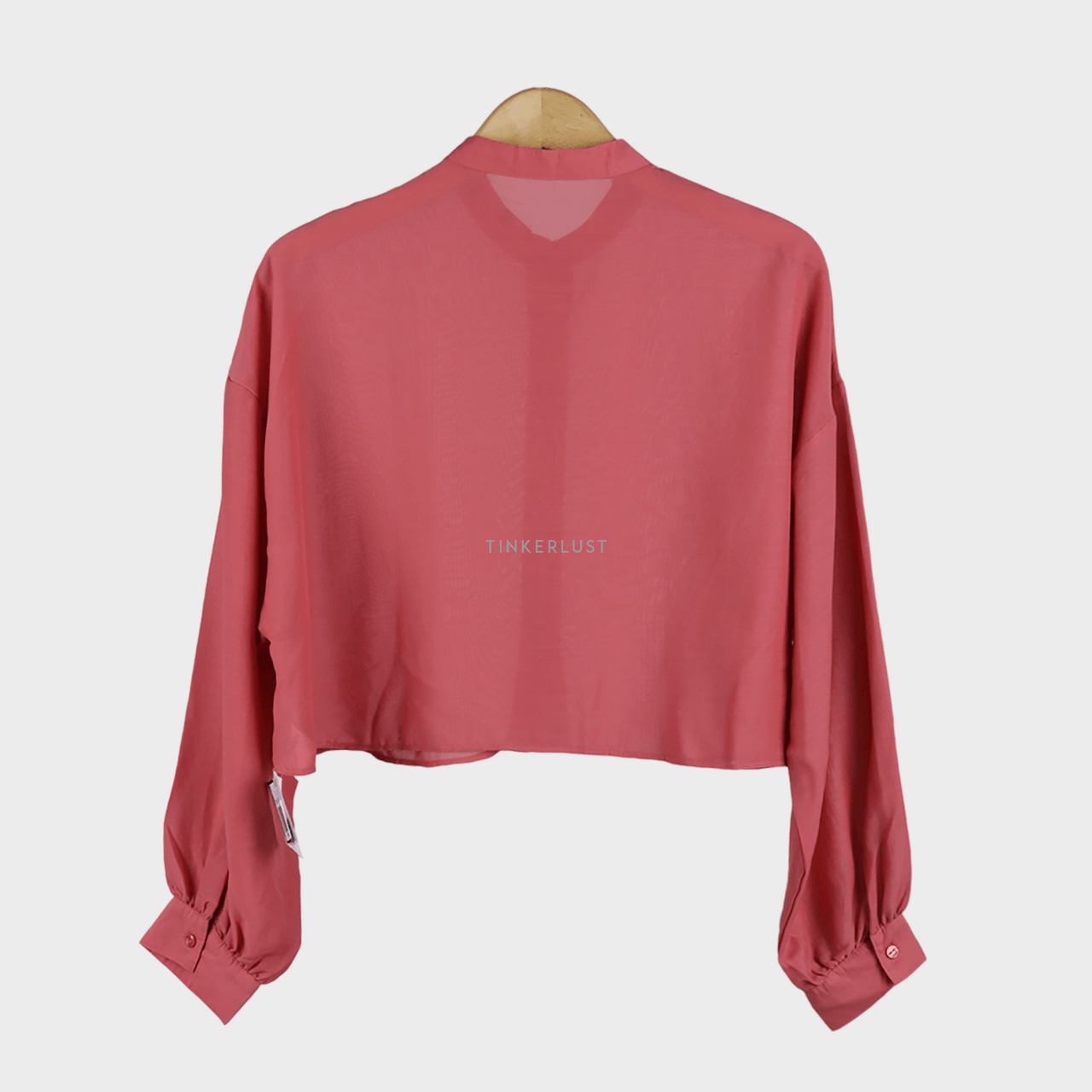 earth music & ecology Pink Cropped Coral Blouse